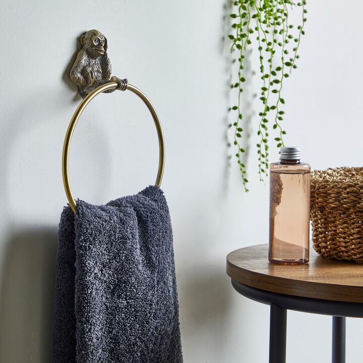 Dunelm Monkey Towel Ring Brass Gold ShopStyle
