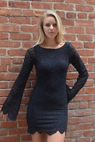 Thumbnail for your product : Nightcap Clothing Spanish Priscilla Dress in Black
