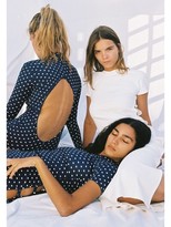 Thumbnail for your product : MARCIA Polka Dot Econyl Dress W/ Open Sides