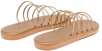 Ancient Greek Sandals Sani Metallic-strap Faux-leather Sandals - Bronze