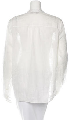 Stella McCartney Embroidered Button-Up Top