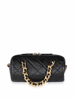 Chanel Pre Owned diamond-quilted CC two-way bag - ShopStyle