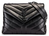 Thumbnail for your product : Saint Laurent Small Loulou Chain Bag in Black