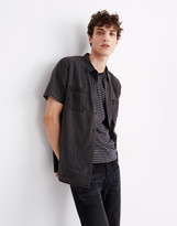 Thumbnail for your product : Madewell Denim Perfect Short-Sleeve Shirt in Cutler Wash