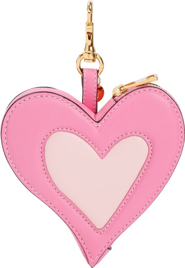 Prada Saffiano Heart Pouch Bag Charm