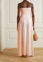 Thumbnail for your product : Eres Zephyr Ankara Convertible Cotton And Stretch-jersey Maxi Dress - Baby pink