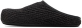 Thumbnail for your product : Marni Black Raffia Fussbett Sabbot Loafers