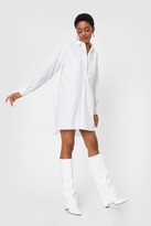Thumbnail for your product : Nasty Gal Womens Oversized Button Down Mini Shirt Dress