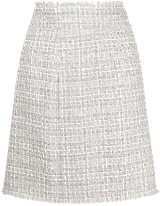 Dolce & Gabbana High-Waisted Tweed Skirt