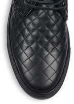 Thumbnail for your product : Del Toro Quilted Leather Chukka Sneakers