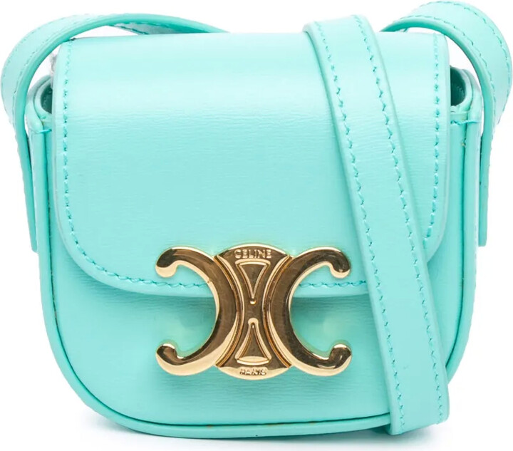 Céline Pre-Owned 2021 Mini Calfskin Triomphe crossbody bag