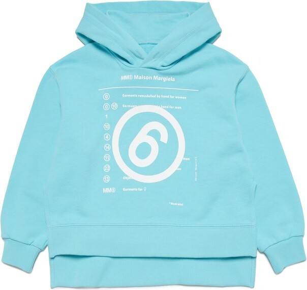 MM6 MAISON MARGIELA Kids Numbers-Printed Long Sleeved Hoodie