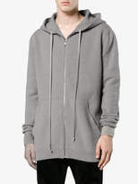Thumbnail for your product : Rick Owens grey glitter cashmere hoodie