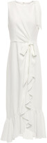 Thumbnail for your product : Cinq à Sept Nanon Bow-detailed Ruffled Crepe Midi Dress