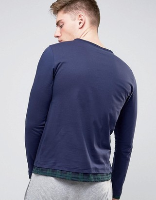 Tommy Hilfiger Icon Long Sleeve Top In Navy