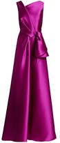 Thumbnail for your product : Alberta Ferretti Mikado Silk Sleeveless Bow Ball Gown