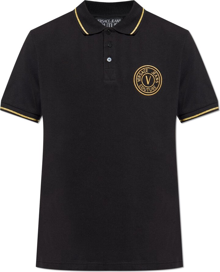 Versace Jeans Couture Polo With Embroidered Logo