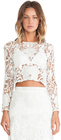 Thumbnail for your product : Alexis Laiden Lace Crop Top
