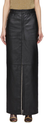Saint Laurent Leather Women's Skirts | Shop the world's largest 