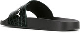 Thumbnail for your product : Givenchy logo print slides - women - Leather/rubber - 37