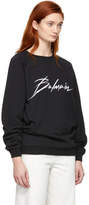 Thumbnail for your product : Balmain Black Signature Logo Sweatshirt