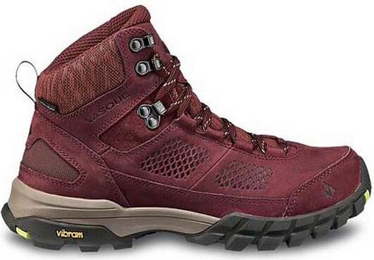 Vasque Women's Talus AT Waterproof Hiking Boots Outdoor 6.5 Rum Raisin/Green Glow