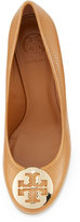 Thumbnail for your product : Tory Burch Sally Logo Wedge Pump, Royal Tan/Gold