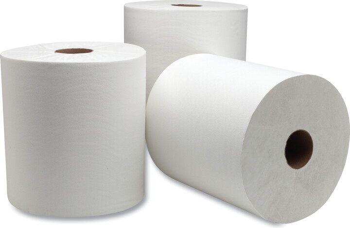 Tork Advanced Hard wound Roll Towel, 7.88" x 1000 ft, White, 6 Rolls/Carton