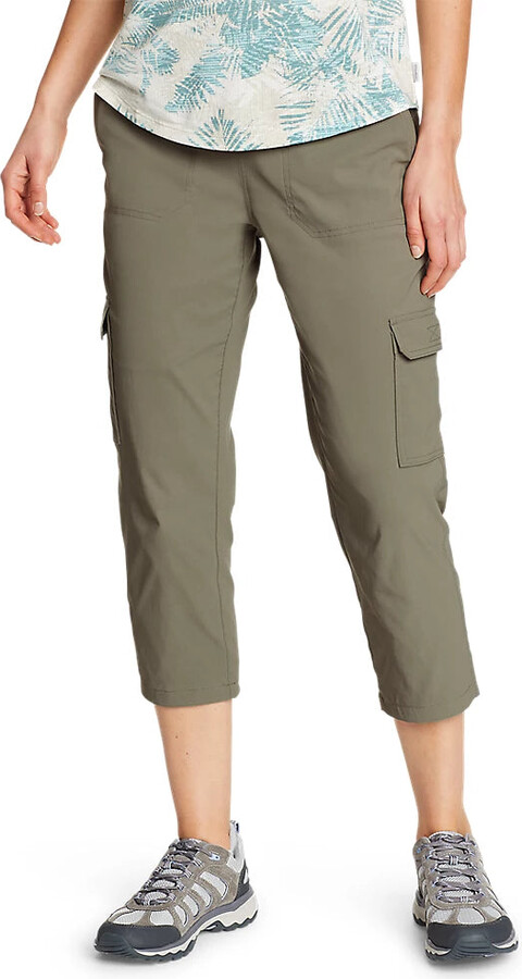 EDDIE BAUER Khaki Capris Cropped Pants - Women's Size 12