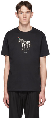 Paul Smith SSENSE Exclusive Black Regular Fit Zebra T-Shirt