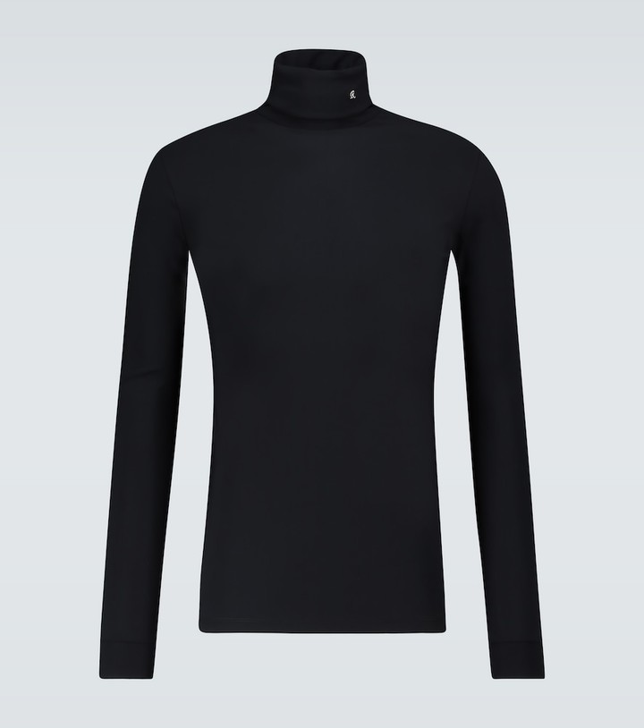 Raf Simons R-embroidered turtleneck sweater - ShopStyle