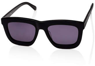 Karen Walker Deep Worship Square Monochromatic Sunglasses, Black