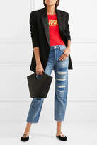 Thumbnail for your product : Frame Le Original Distressed High-rise Straight-leg Jeans