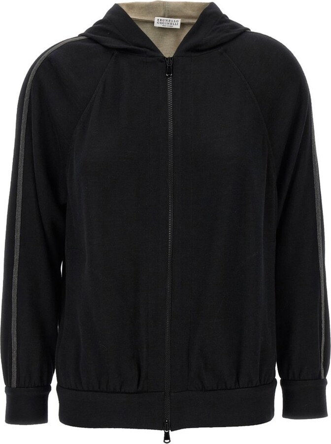 Brunello Cucinelli Zip-Up Long Sleeved Sweatshirt
