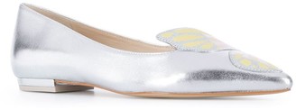 Sophia Webster Faw metallic ballerina shoes