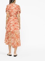 Thumbnail for your product : Polo Ralph Lauren Ditsy-Sunflower midi-dress