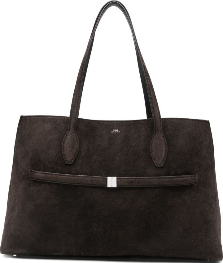 Totême Lounge Suede Leather Tote Bag