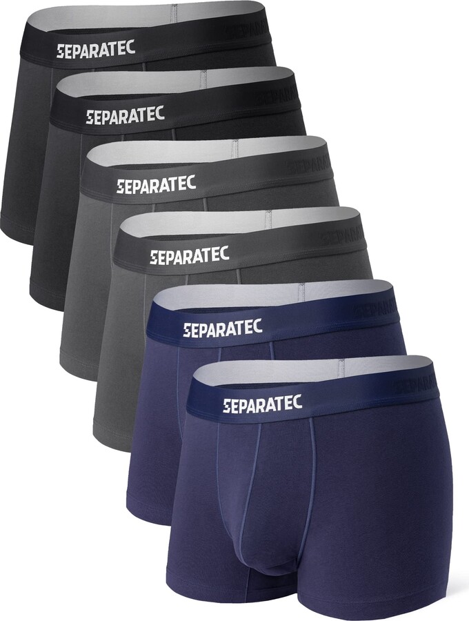Separatec Boxers for Men Anti Chafing Supportive Underwear with