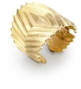 Thumbnail for your product : Kenneth Jay Lane Ribbed Ribbon Cuff Bracelet