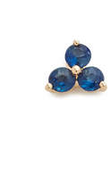 Thumbnail for your product : Ef Collection Blue Sapphire Trio Single Stud Earring