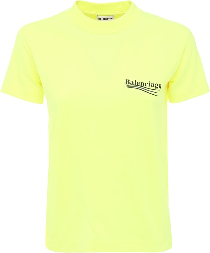 Balenciaga Women's Yellow T-shirts | ShopStyle