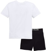 Thumbnail for your product : Calvin Klein Boys Shorty Pyjama Set - White/Black