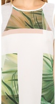 Thumbnail for your product : Tibi Sleeveless Fiore di Cactus Printed Top