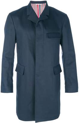 Thom Browne concealed placket coat