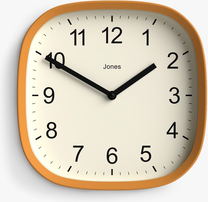 Jones Clocks Sprite Square Analogue Wall Clock ShopStyle