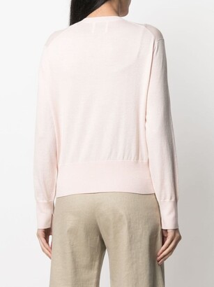 Allude Cotton-Cashmere Blend Knitted Top