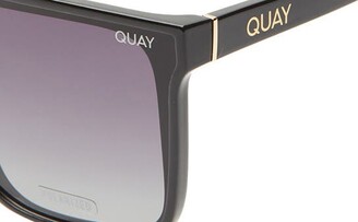 Quay Nightfall 52mm Polarized Oversize Shield Sunglasses