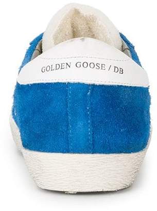 Golden Goose Electric Blue Superstar suede sneakers