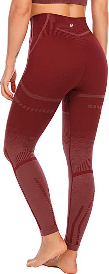 Leoyee Seamless Gym Leggings Power Stretch Pantalon de Yoga Taille Haute pour Les Femmes en Cours dexécution Leggings dentraînement 