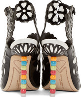 Thumbnail for your product : Webster Sophia Black Keira Doiley Heeled Sandals